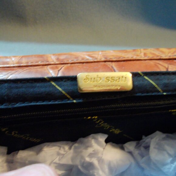 Subissati- Italy- Crocodile Leather Evening Bag - Picture 6 of 6